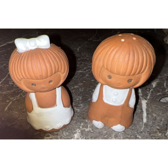 VTG Holt Howard Gingerbread Christmas Thanksgiving Salt Pepper Shaker Japan - Picture 2 of 9
